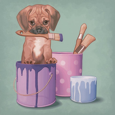 Life in color White Modern Wood Framed Art Print with Double Matting by Cazenave, Maryline