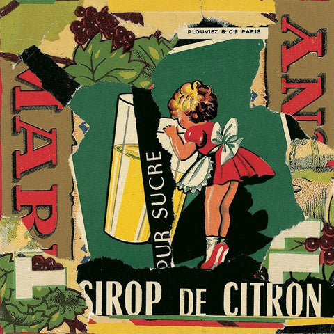 Sirop de citron Black Ornate Wood Framed Art Print with Double Matting by Sigrid, M.