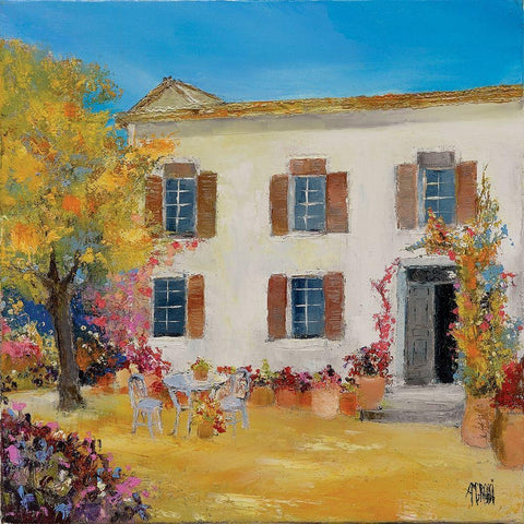 A latelier de Cezanne Black Modern Wood Framed Art Print by Grossi, Anne-Marie