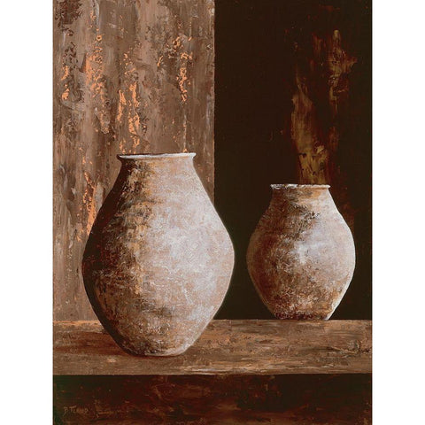 Origine II Black Modern Wood Framed Art Print with Double Matting by Flaud, Beatriz