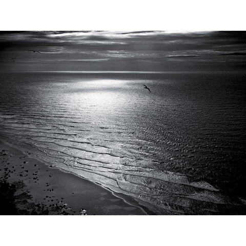 Cap Blanc-Nez Black Modern Wood Framed Art Print with Double Matting by de Lattre, Pascal