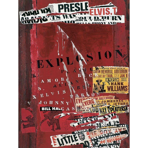 Explosion Gold Ornate Wood Framed Art Print with Double Matting by Pelletier, Sylviane