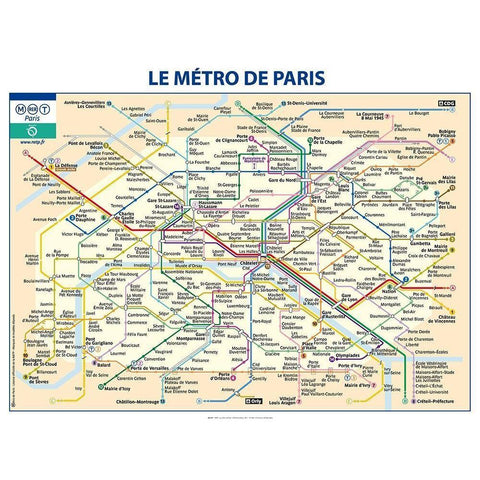 Metro de Paris Black Modern Wood Framed Art Print by Ratp