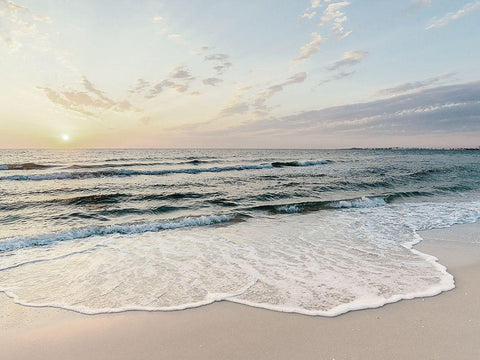 Bord de mer 3 White Modern Wood Framed Art Print with Double Matting by BRAUN Studio