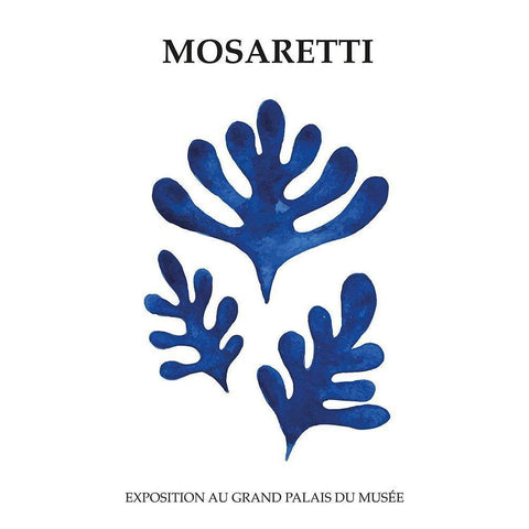 Mosaretti Black Modern Wood Framed Art Print with Double Matting by BRAUN Studio