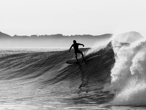 Braun Studio - Surf Black Ornate Wood Framed Art Print with Double Matting by Braun Studio