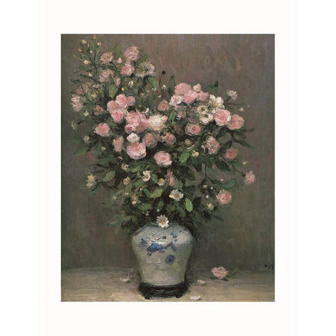 Rosiers Black Modern Wood Framed Art Print by DYF