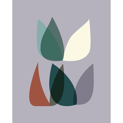 FiftiesMemo 2 White Modern Wood Framed Art Print by Braun Studio