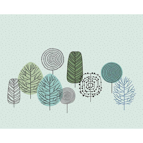 Organic 4 White Modern Wood Framed Art Print by Braun Studio