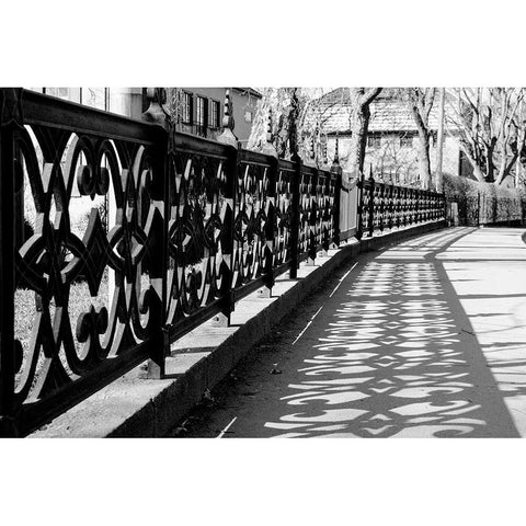 Ombre AlignÃ©e White Modern Wood Framed Art Print by Braun Studio