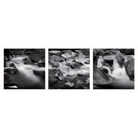 Eaux vives Black Modern Wood Framed Art Print with Double Matting by Poli, Jean-Philippe