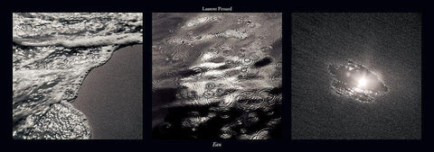 Eau White Modern Wood Framed Art Print with Double Matting by Pinsard, Laurent