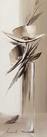 Suspendu White Modern Wood Framed Art Print with Double Matting by Tramoni, Oliver