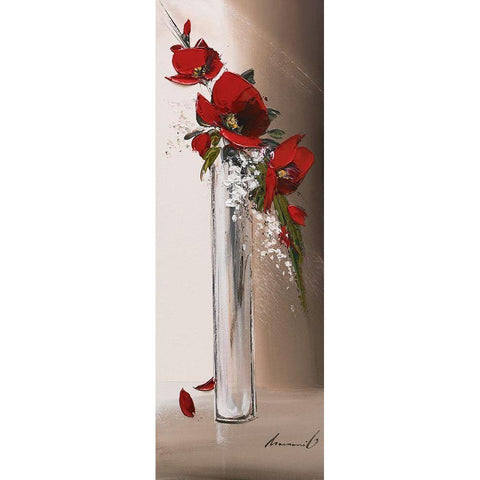 Hauteurs florales I Black Modern Wood Framed Art Print by Tramoni, Oliver