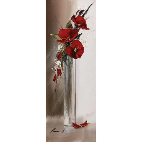 Hauteurs florales II White Modern Wood Framed Art Print by Tramoni, Oliver