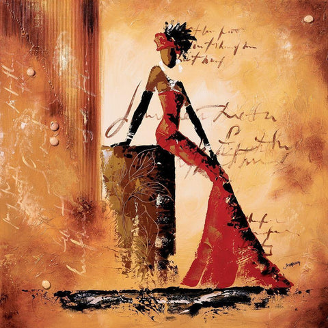 Charmeuses I White Modern Wood Framed Art Print by Johanna