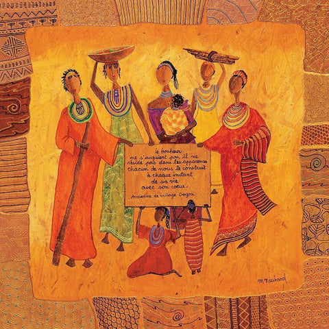 Le bonheur Black Modern Wood Framed Art Print by Neuhard, Michele