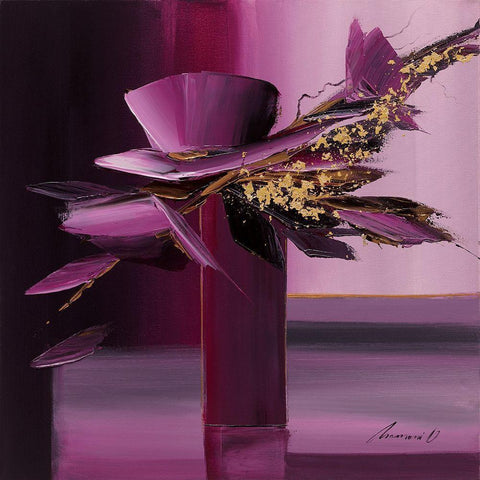 Violine Black Modern Wood Framed Art Print by Tramoni, Oliver