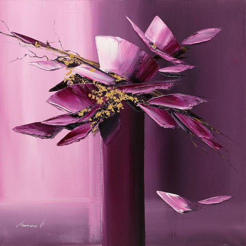 Pour elle Black Modern Wood Framed Art Print by Tramoni, Oliver