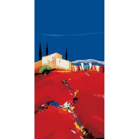 La petite ravine White Modern Wood Framed Art Print by Eurgal, Christian