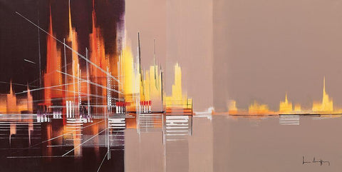 Jubileumlaan Black Ornate Wood Framed Art Print with Double Matting by Drappier, Luc