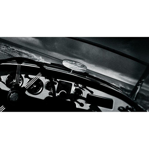 Light in the mirror Black Modern Wood Framed Art Print with Double Matting by Marchand, Philippe