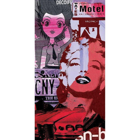 Decoiff White Modern Wood Framed Art Print by Raynal, Paul