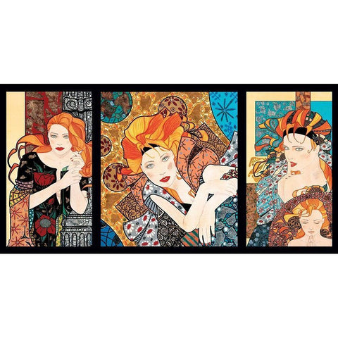 Composition 1 Black Modern Wood Framed Art Print by Stampfer, Sophie