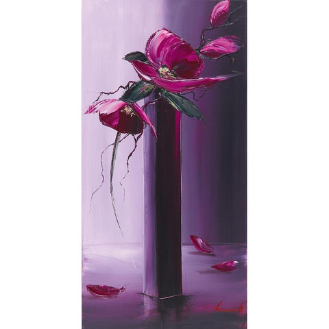 Elegance en mauve II Black Modern Wood Framed Art Print by Tramoni, Oliver