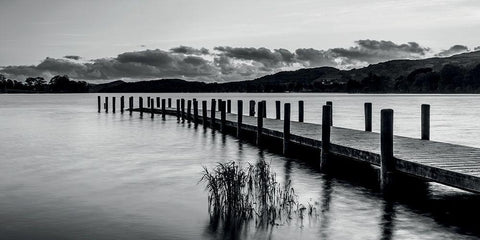 Ponton 3 White Modern Wood Framed Art Print with Double Matting by Braun Studio