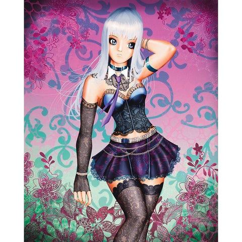 Loligoth Black Modern Wood Framed Art Print by Zuleta, Miguel