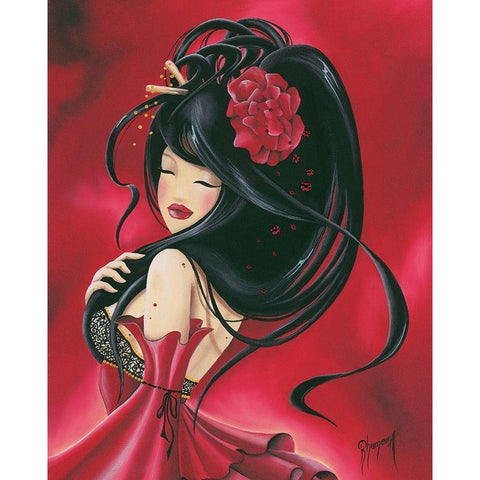 Preciously Lilou Gold Ornate Wood Framed Art Print with Double Matting by Rhumeur, Aurelie