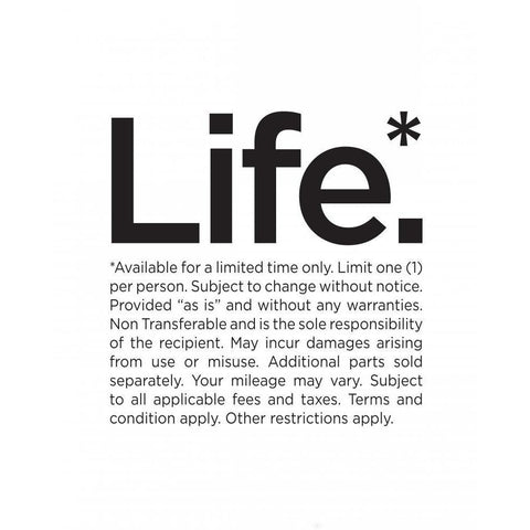 Life White Modern Wood Framed Art Print by Braun Studio