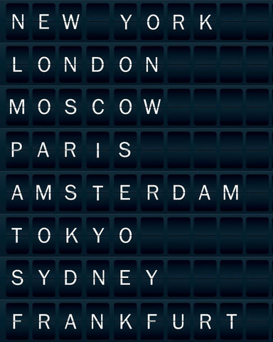 Airport Black Ornate Wood Framed Art Print with Double Matting by Braun Studio