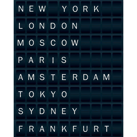 Airport White Modern Wood Framed Art Print by Braun Studio