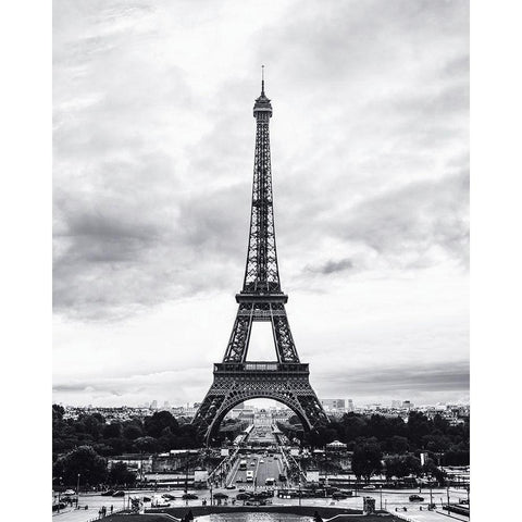 Tour Eiffel White Modern Wood Framed Art Print by Braun Studio