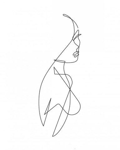 Angel face Black Ornate Wood Framed Art Print with Double Matting by Braun Studio