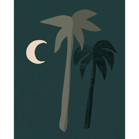 DÃ©sert 3 Black Modern Wood Framed Art Print with Double Matting by BRAUN Studio