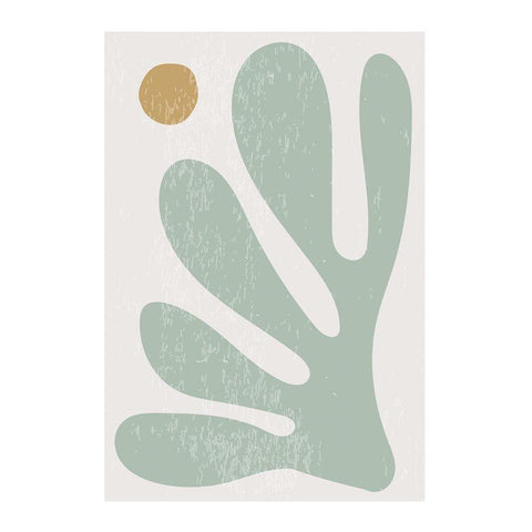 Feuille 3 Black Modern Wood Framed Art Print by BRAUN Studio