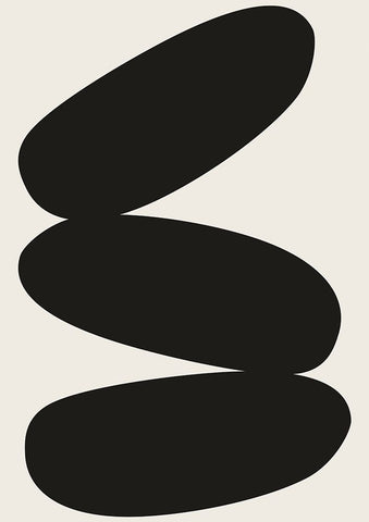 Braun Studio - Galets Black Modern Wood Framed Art Print by Braun Studio