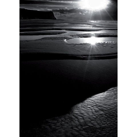 Ricochet Black Modern Wood Framed Art Print with Double Matting by de Lattre, Pascal