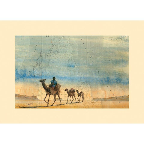 Cap blanc - desert du Sahara White Modern Wood Framed Art Print by Letestu, Philippe