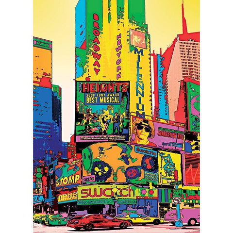 Millenium NYC White Modern Wood Framed Art Print by Potron, Geraldine