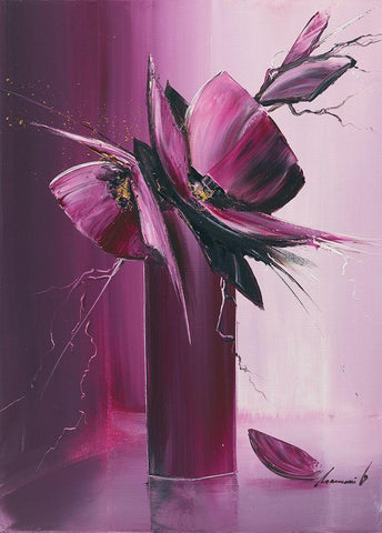 Envol  White Modern Wood Framed Art Print with Double Matting by Tramoni, Oliver