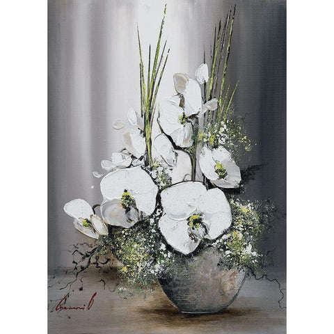 Univers dorchide es blanches I Black Modern Wood Framed Art Print by Tramoni, Oliver