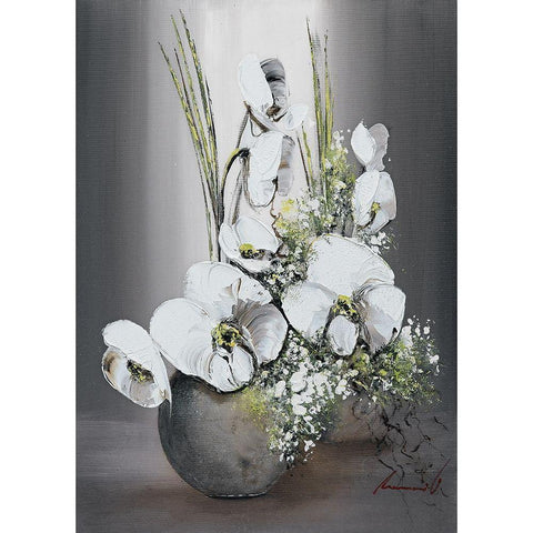 Univers dorchide es blanches II White Modern Wood Framed Art Print by Tramoni, Oliver