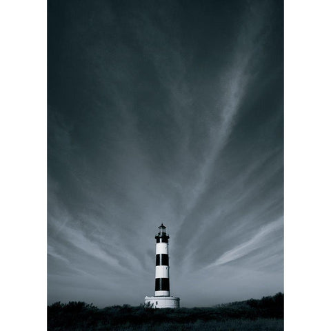 Chassiron II White Modern Wood Framed Art Print by Berthelot, Axel