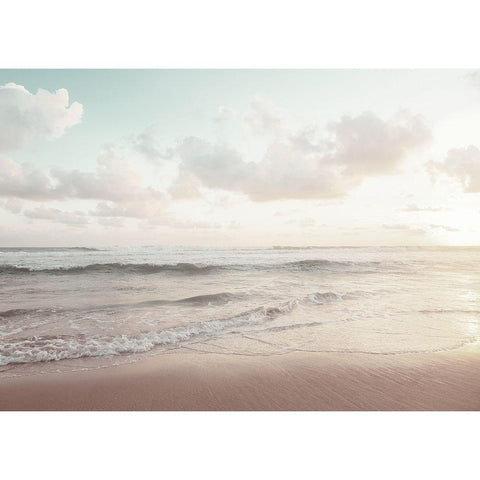 Bord de mer 1 White Modern Wood Framed Art Print by BRAUN Studio