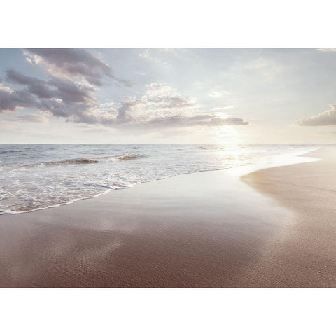 Bord de mer 2 Black Modern Wood Framed Art Print with Double Matting by BRAUN Studio