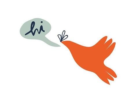 Colombe White Modern Wood Framed Art Print with Double Matting by BRAUN Studio